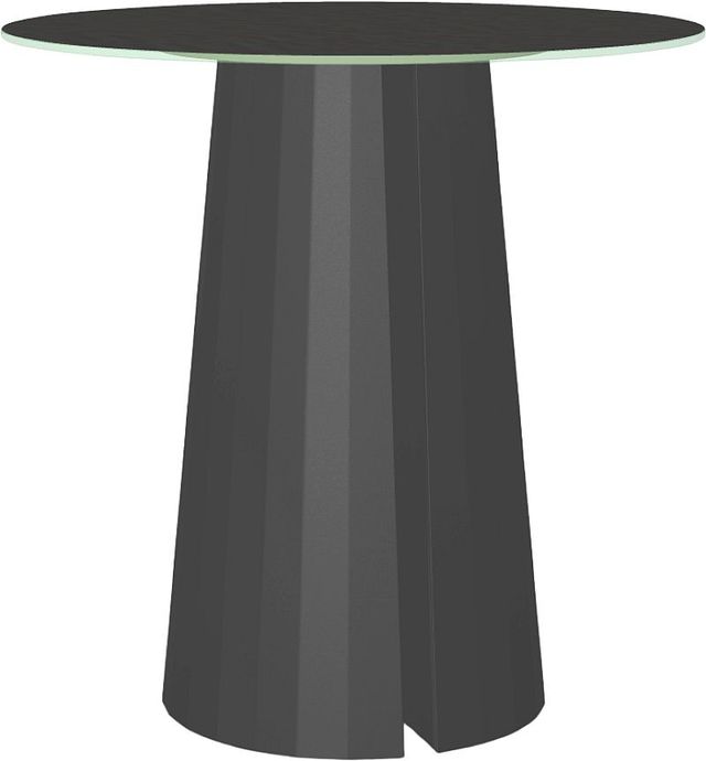 Amisco Customizable Gemma 42" Round Bar Height Pub Table with 0.5" Starstone on Glass Top-0
