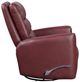 Homelegance® Dimitri Red Manual Swivel Glider Reclining Chair-3