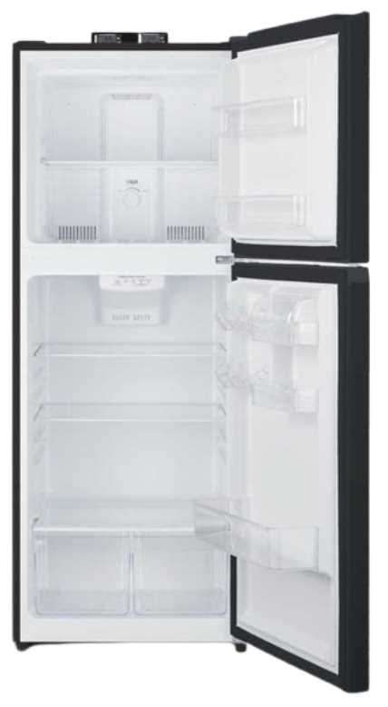 Summit® 24" 10.1 Cu. Ft. Black Counter Depth Top Freezer Refrigerator-2