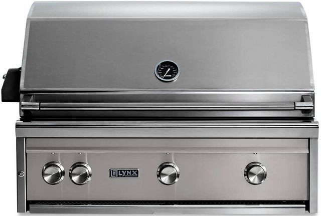 LYNX® Professional 36" 3-Burner Limestone Built-In Natural Gas Grill with Rotisserie-0