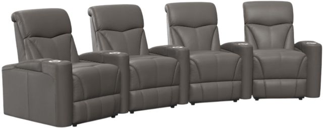 Palliser® Furniture Customizable Vivid 4-Piece Power Reclining Curved Theater Seating-0
