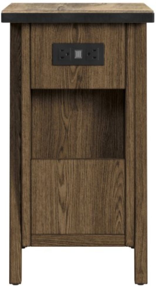 Null Furniture Oak Park Natural Oak Chairside Cabinet-1