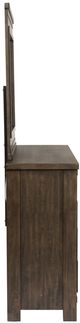 Liberty Furniture Thornwood Hills Rock Beaten Brown Dresser and Mirror-3
