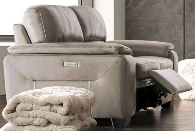 Furniture of America® Balderico Taupe Power Reclining Loveseat-0