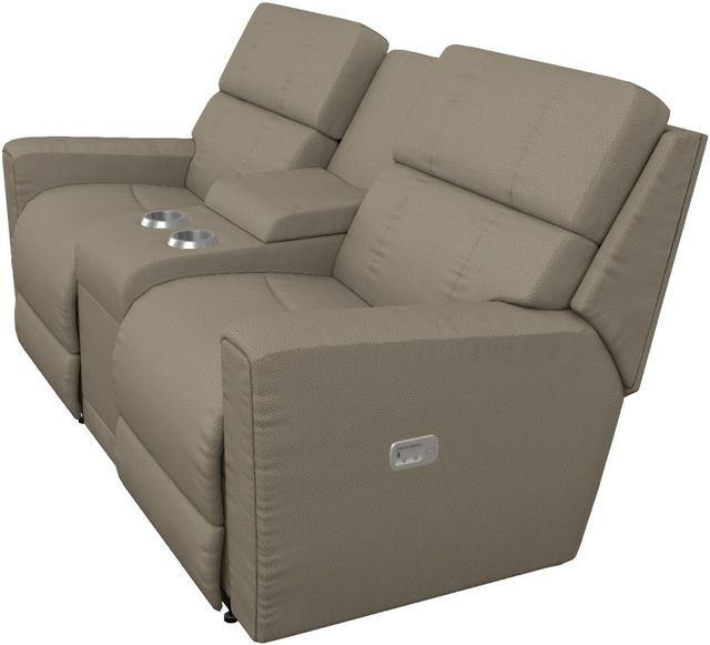La-Z-Boy® Apollo Fossil Power Reclining Loveseat with Console, Headrest, and Lumbar-2