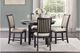 Mazin Furniture Asher 5-Piece Black/Brown Dining Set-0