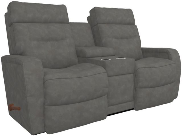La-Z-Boy® Baron Slate Manual Wall Reclining Loveseat with Console-0