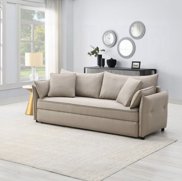 ACME Furniture Irina Beige Sleeper Sofa-1
