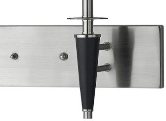 Cal® Lighting & Accessories Brushed Steel Wall Lamp-1