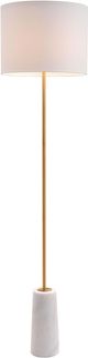 Zuo® Modern Titan Brass/White Floor Lamp-0