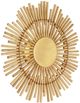 Currey & Company Persephone Contemporary Gold Leaf/Natural Wall Sconce-0