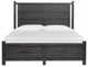 Magnussen Home® Plum Creek Ravenwood Black California King Panel Storage Bed -1