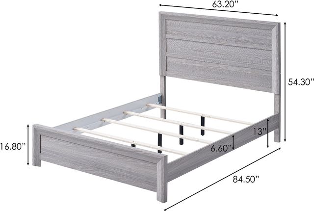 Crown Mark Adelaide Driftwood Queen Panel Bed-3