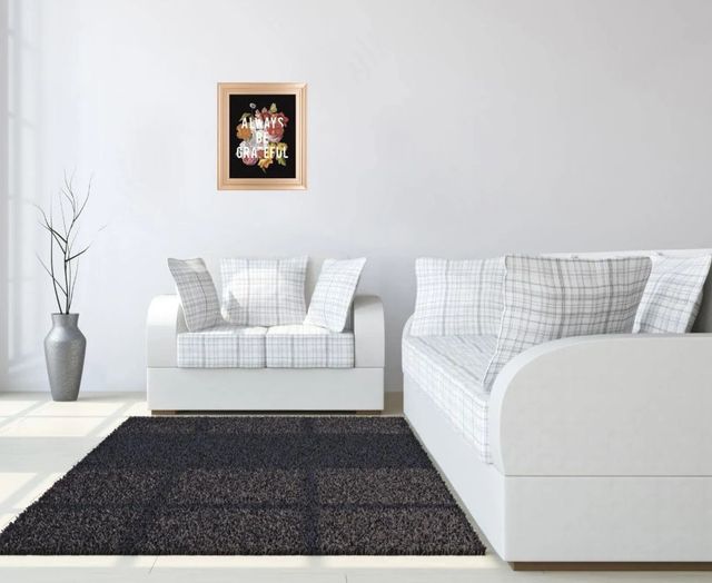 Classy Art Floral Sentiment I Black by Wild Apple Portfolio Wall Art-2