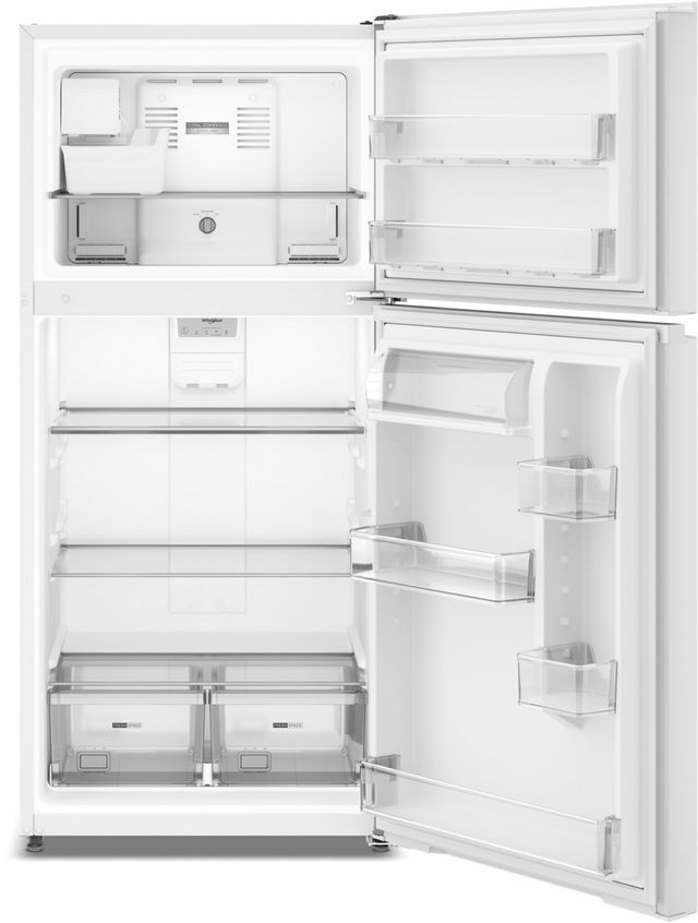 Whirlpool® 30" 19.3 Cu. Ft. White Top Freezer Refrigerator with Total Coverage Cooling-1