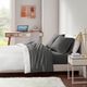 Olliix by Intelligent Design Dark Grey Twin XL Cotton Blend Jersey Knit All Season Sheet Set-3