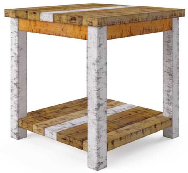 American Wholesale Furniture Rustic Retrieve 3-Piece Brown/White Living Room Tables-2