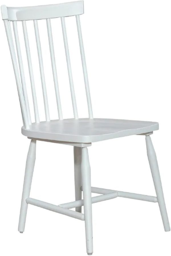 Liberty Furniture Palmetto Heights Two-Tone Shell White Spindle Back Side Chair-0