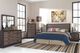 Signature Design by Ashley® Harlinton 3-Piece Warm Gray/Charcoal King Panel Headboard Bed Set-4