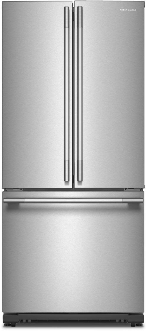 KitchenAid® 19.68 Cu. Ft. PrintShield™ Stainless Steel French Door Refrigerator with Interior Dispense-0