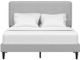 HH2 Home Emslie Light Gray Queen Upholstered Panel Bed-5