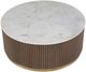 Fairfield® Dimitri Kafe/White Cocktail Table with Aged Gold Base-1
