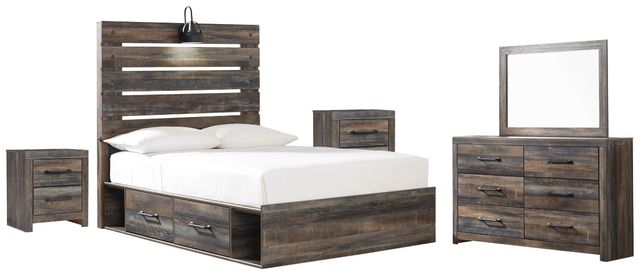 Signature Design by Ashley® Drystan 5-Piece Multi Full Panel Storage Bed Set-0