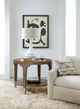 Hooker® Furniture Chapman Sorrel Round Side Table with Forged Pewter Base-1