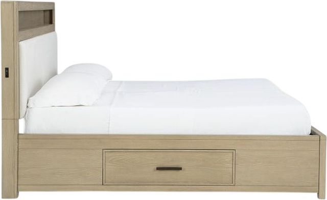 Signature Design by Ashley® Calmoro Gray King Storage Bookcase Bed-4