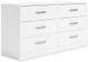 Signature Design by Ashley® Flannia 5-Piece White Queen Platform Bed Set-2