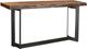 Moe's Home Collection Bent Smoked Console Table with Black Metal Trestle Base-0