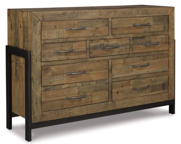 Signature Design by Ashley® Sommerford 5-Piece Brown King Storage Panel Bed Set-2