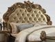 ACME Furniture Vendome Brass/Gold Patina Eastern King Upholstered Panel Bed-2