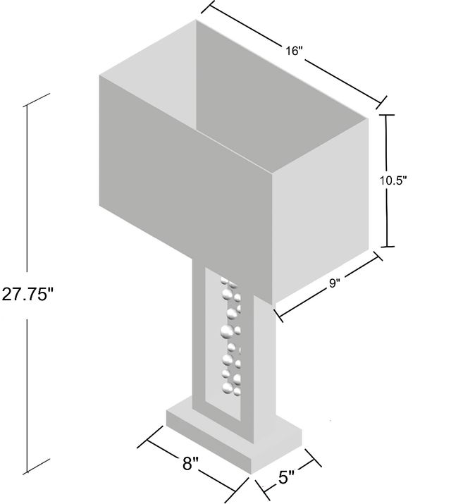 Crown Mark Black Nickel 28" Table Lamp-2