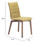 Zuo® Orebro Pea Green Dining Chair-4
