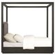 Modus Furniture Oxford Basalt Gray/Dolphin Canopy King Upholstered Canopy Bed-3