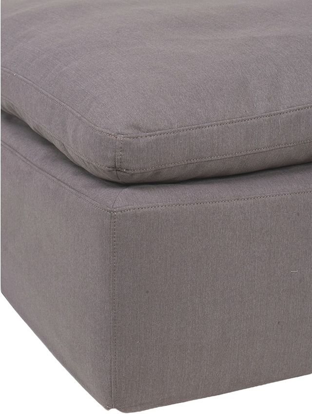Moe's Home Collection Clay Light Grey Ottoman-2