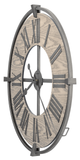 Howard Miller® Eli 32" Warm Gray Wrought Iron Wall Clock-1