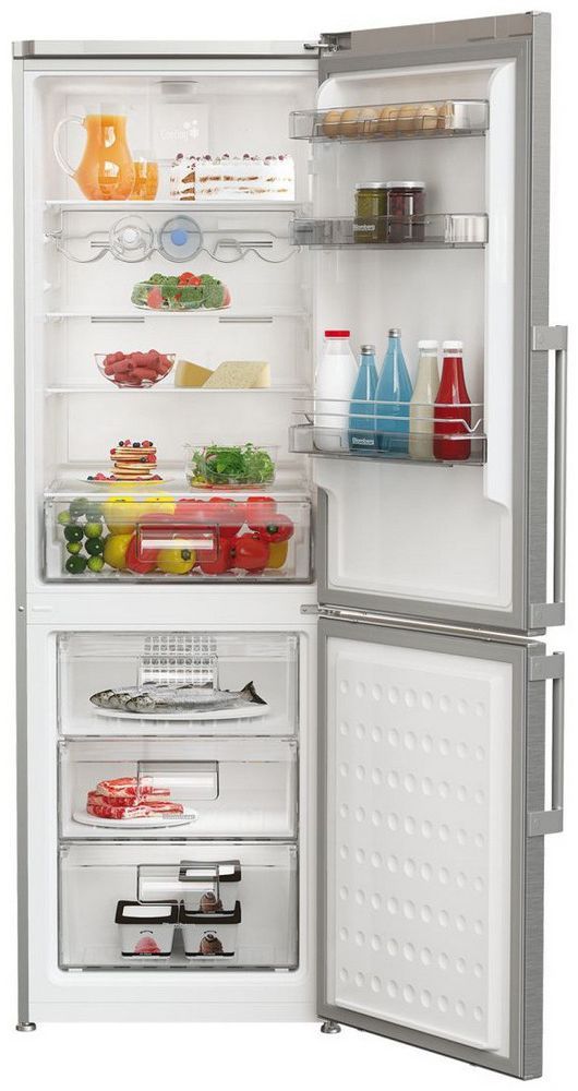 Blomberg® 11.4 Cu. Ft. Stainless Steel Counter Depth Bottom Freezer Refrigerator-2