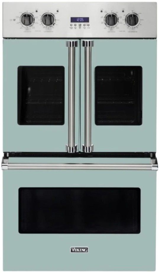 Viking® 7 Series 30" Splash Double Electric French-Door Wall Oven-0