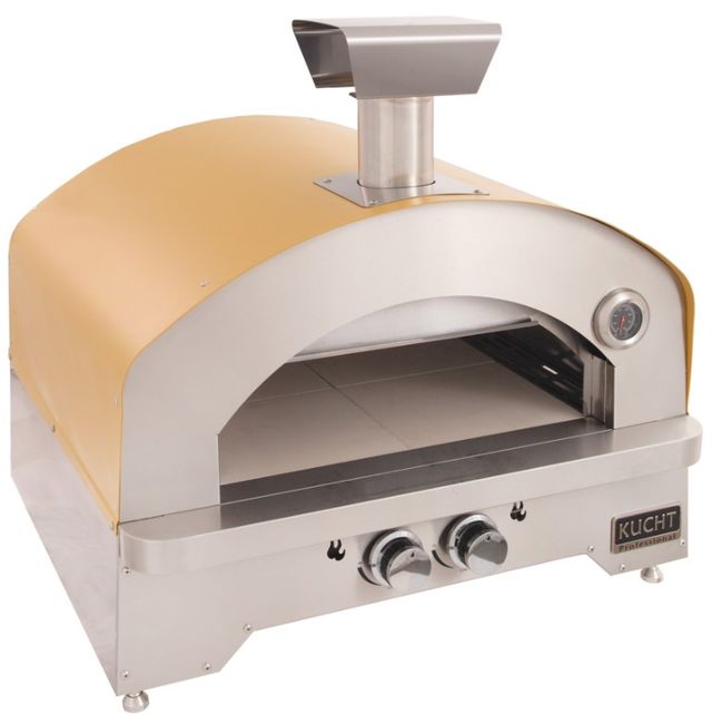 Kucht Professional Napoli 30" Yellow Outdoor Portable Pizza Oven-3