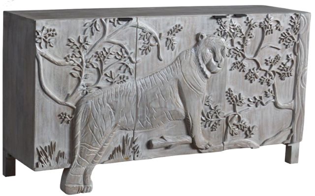Jaipur Furniture Tiger White Wash Credenza Cabinet-0