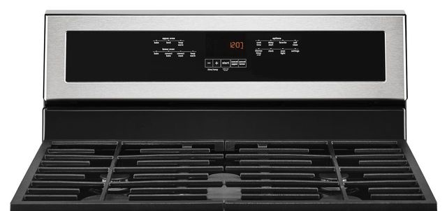Maytag® 30" Fingerprint Resistant Stainless Steel Freestanding Double Oven Gas Range-3
