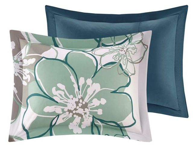 Olliix by Mi Zone Allison Blue/Grey Full/Queen Comforter Set-1