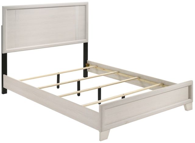 Crown Mark Charlie White Full Panel Bed-2