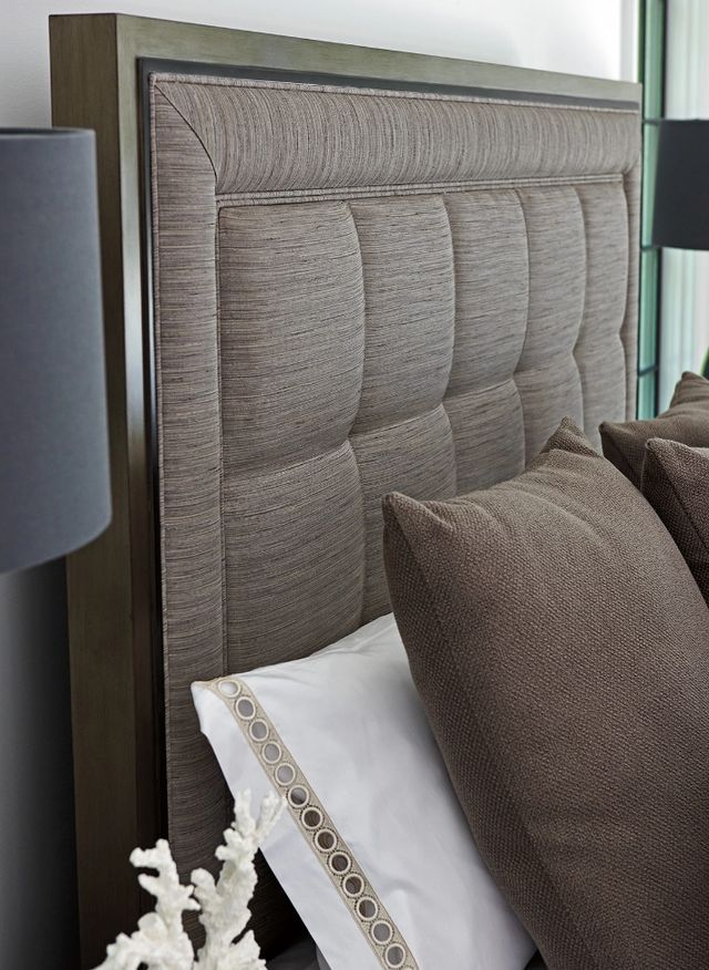 Lexington Home Ariana St. Tropez Gray Platinum King Upholstered Panel Bed-3