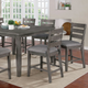 Furniture of America® Viana Gray Counter Height Dining Table-2