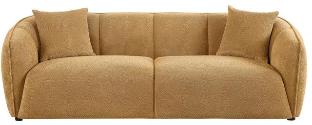 Coaster® Aleisha Mustard Yellow Upholstered Sofa-3
