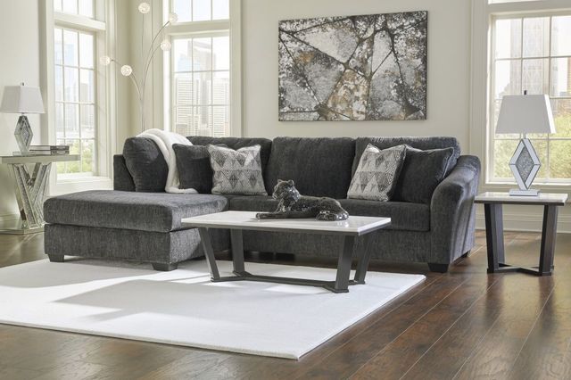 Signature Design by Ashley® Biddeford 2-Piece Shadow Left-Arm Facing Sofa Sectional and Chaise-1