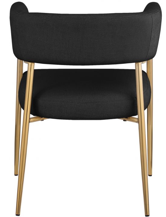 Meridian Furniture Creston Black/Gold Dining Chair-3